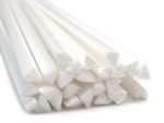 Plastic welding rods PS 4mm Triangular Natural 25 rods